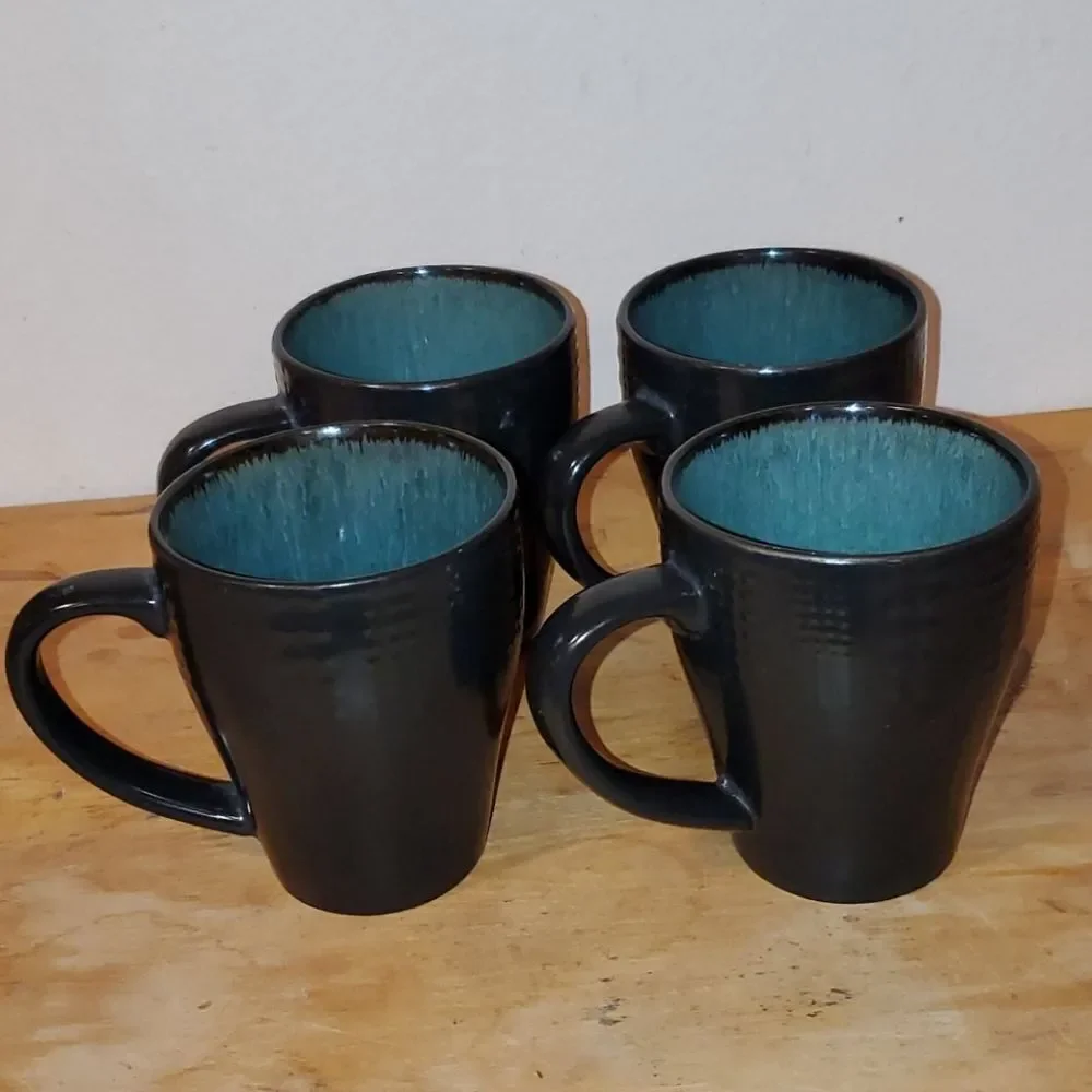 Mikasa Gourmet Basics Daymon Jade Cups Set of 4